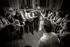 auld lang syne at wedding at Drummuir Castle