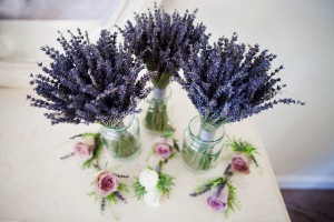 wedding flowers lavender and roses