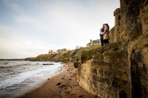 engagement photography st andrews beach