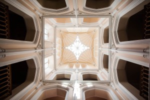 ornate ceiling at Drummuir Castle
