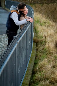 engagement photography st andrews fence