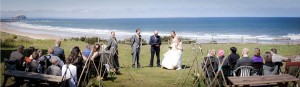 seaside wedding ceremony on beach