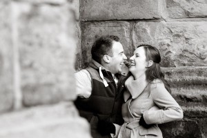 engagement photography st andrews laughing
