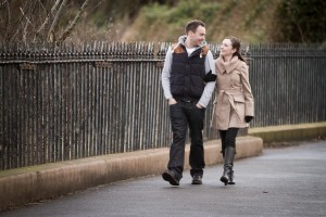 engagement photography st andrews walking